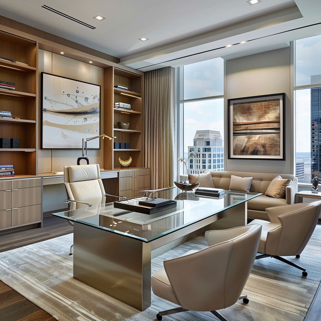 Luxury Executive Suite featuring Integrated Cove Lighting & Executive Chandelier #115